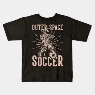 Outer space soccer Kids T-Shirt